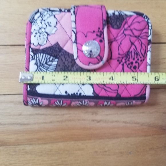 NWOT Vera Bradley Snappy Wallet in Mocha Rouge - Picture 6 of 7